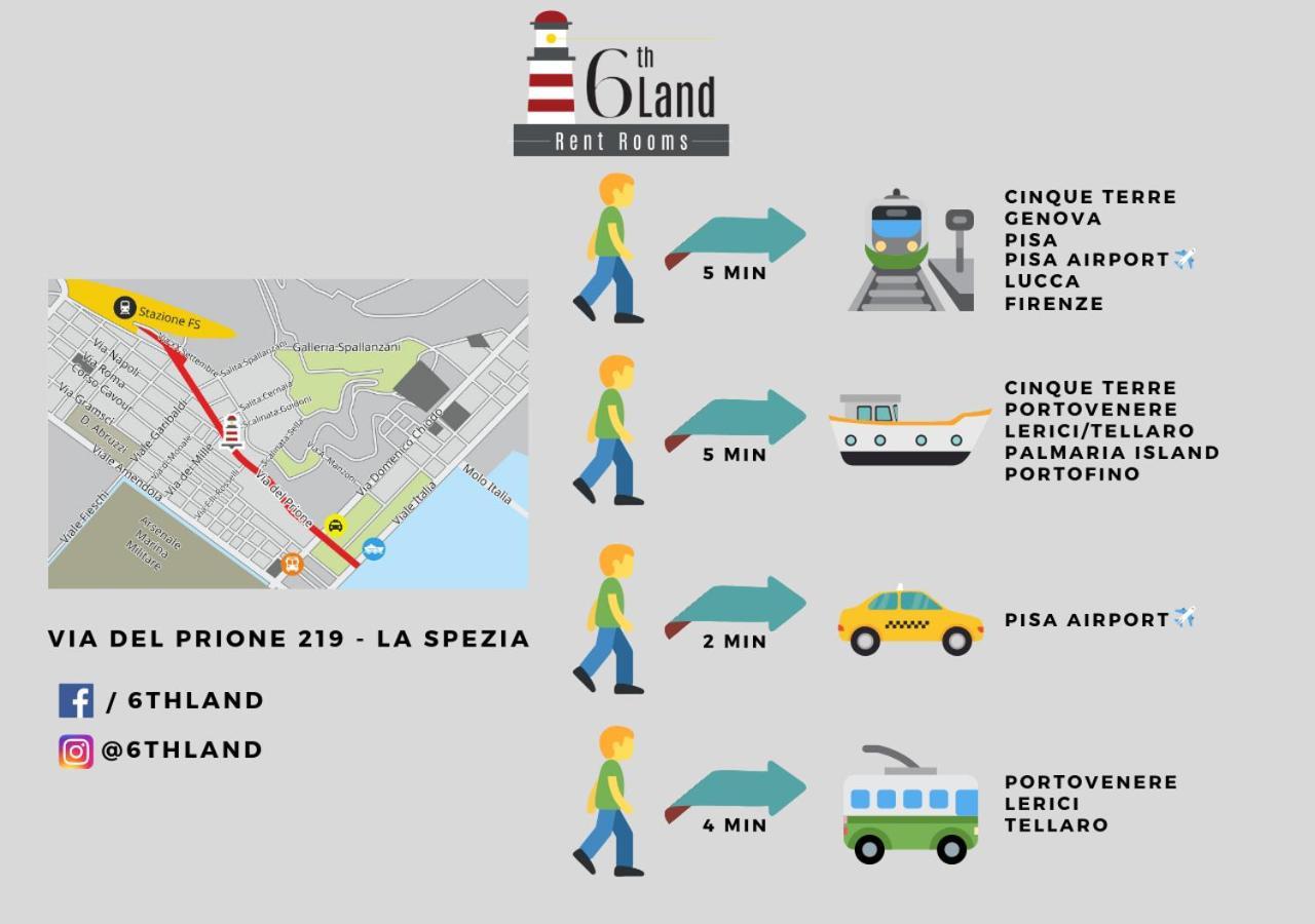 6Th Land - Rent Rooms Affittacamere La Spezia Zewnętrze zdjęcie